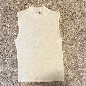 BKE Sleeveless Cream Top